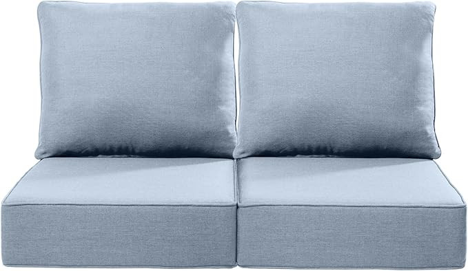6" Outdoor Seat Cushions 24x24 in - Set of 2 Water Resistant Patio Chair Comfortable Cushion for ... | Amazon (US)