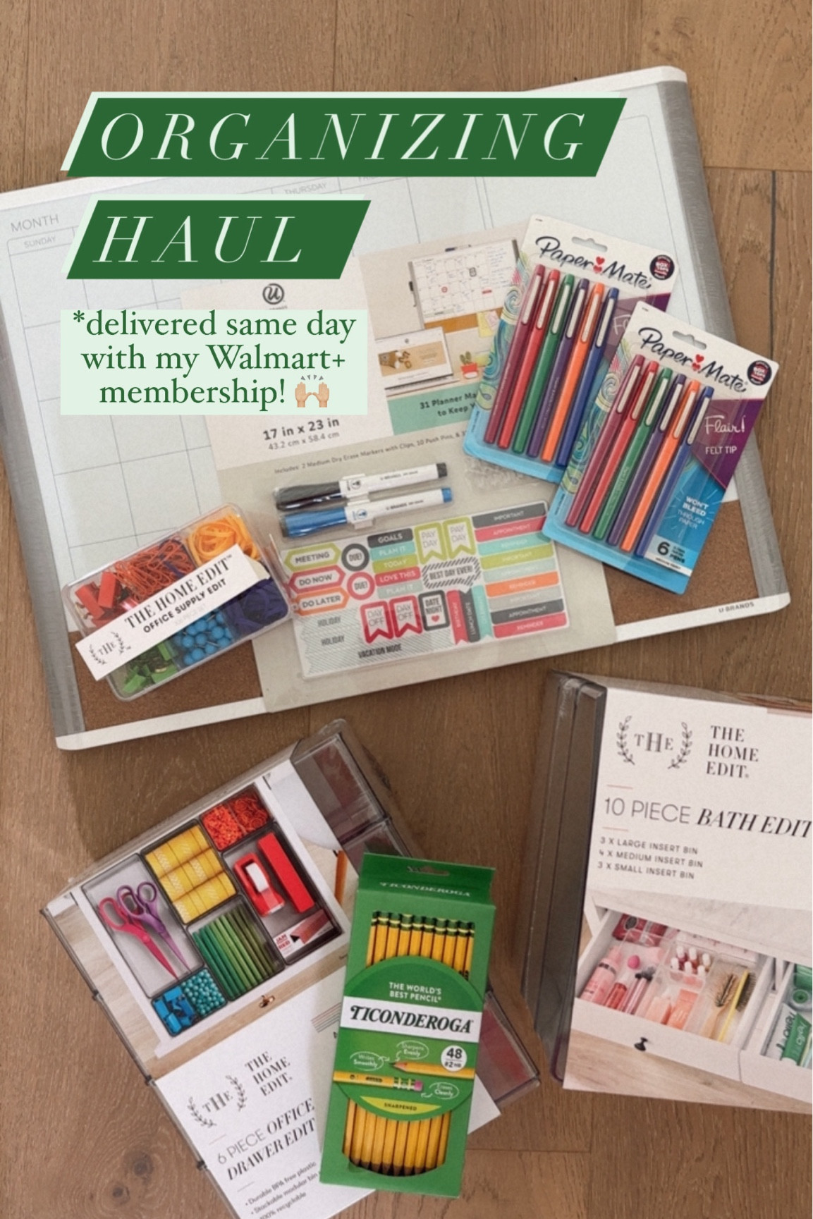 Woke up with the urge to organize…had the Home Edit drawer systems delivered same day with my Walmart+ membership!! 

#walmartpartner @walmart 

#LTKHome