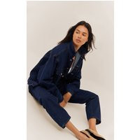 Indigo Oversized Classic Denim Jacket | PrettyLittleThing US