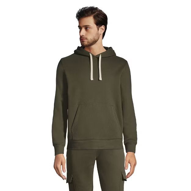 Lands' End Men's Long Sleeve Serious Sweats Pullover Hoodie | Target