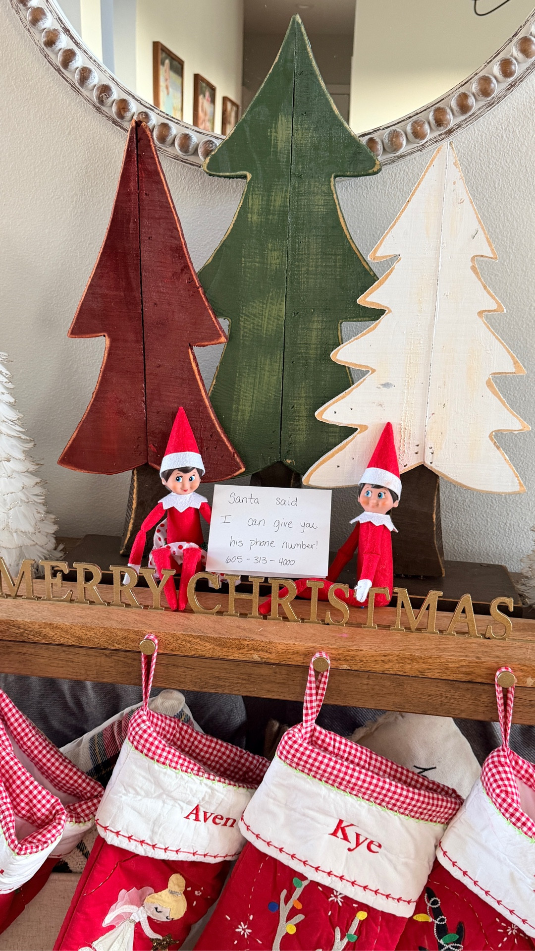 This one took 2 minutes
🤍 Save it for tonight.

Santa’s # 605-313-4000

#elfontheshelffun 
#elfideas 
#momlifeunfiltered 
#christmasathome 
#farmhousechristmas

#LTKmomlife #LTKKids #LTKHoliday