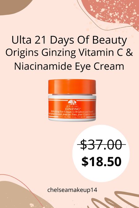 Ulta 21 Days Of Beauty // Origins Eye Cream 

#LTKsalealert #LTKbeauty