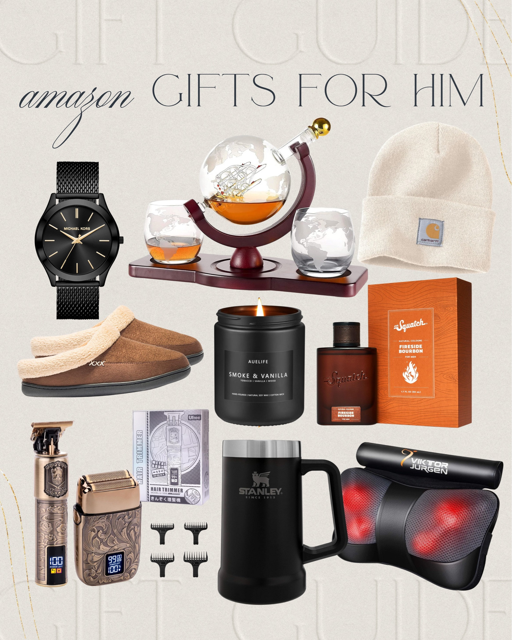 Gifts For Him

Gifts for him  gift ideas  guy gifts  men's slippers  men's candle  cologne  men's watches  beanies  massager  Stanley cups  men's stocking stuffers  TheSmittenCollective

#LTKHoliday #LTKMens #LTKGiftGuide