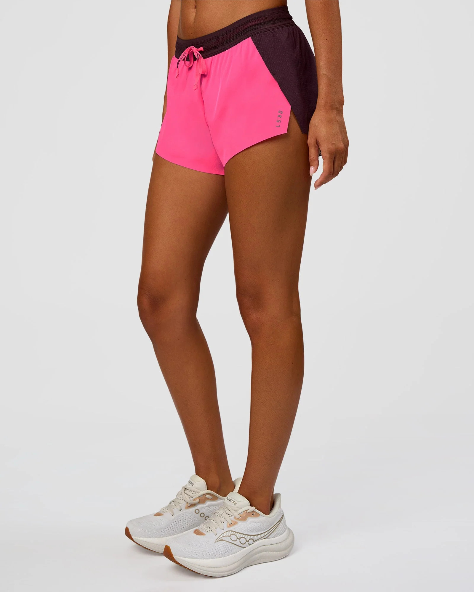 Accelerate 3" Mid-Rise Running Short - Midnight Plum-Sugar Plum | LSKD | LSKD