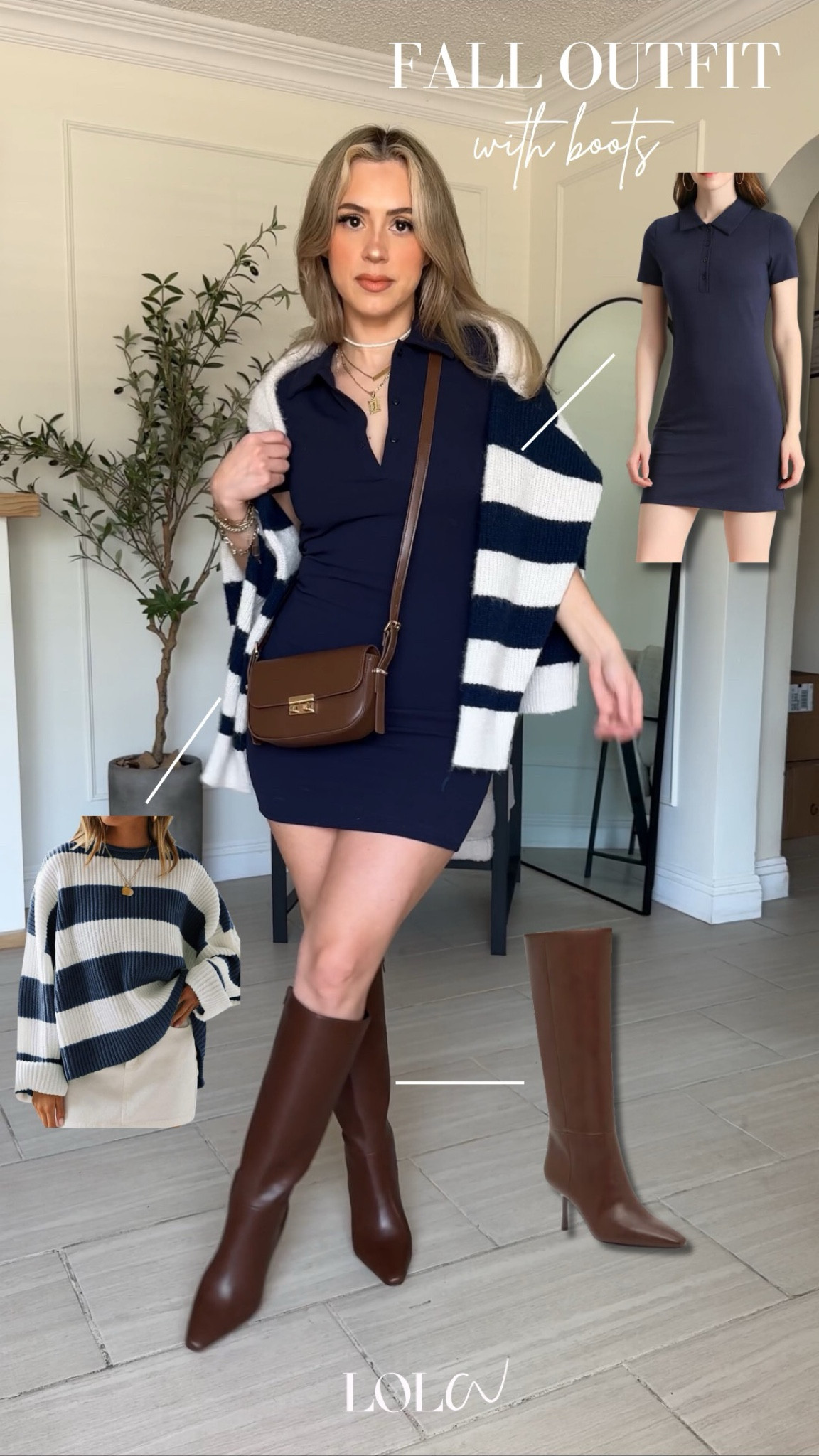 Fall Outfits with BOOTS 🤎🍂 

the exact polo navy blue dress is from H&M, but for some reason it's not available on their website. I'm so sorry! I linked a very similar one. The exact striped sweater is very old from Macy's, but I linked a nearly identical one from Amazon. | the exact boots are from dolce Vida, but I linked a more affordable alternative from DSW.

Fall dress 
Fall outfit 
Fall style 
Fall boots

#LTKStyleTip #LTKShoeCrush #LTKSeasonal