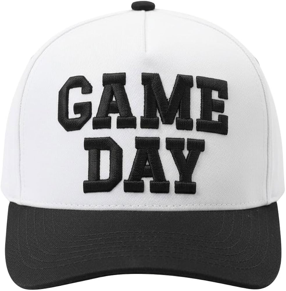 Game Day Hat for Women Men, Vintage Embroidered Football Basketball Cap, Adjustable Baseball Hat ... | Amazon (US)