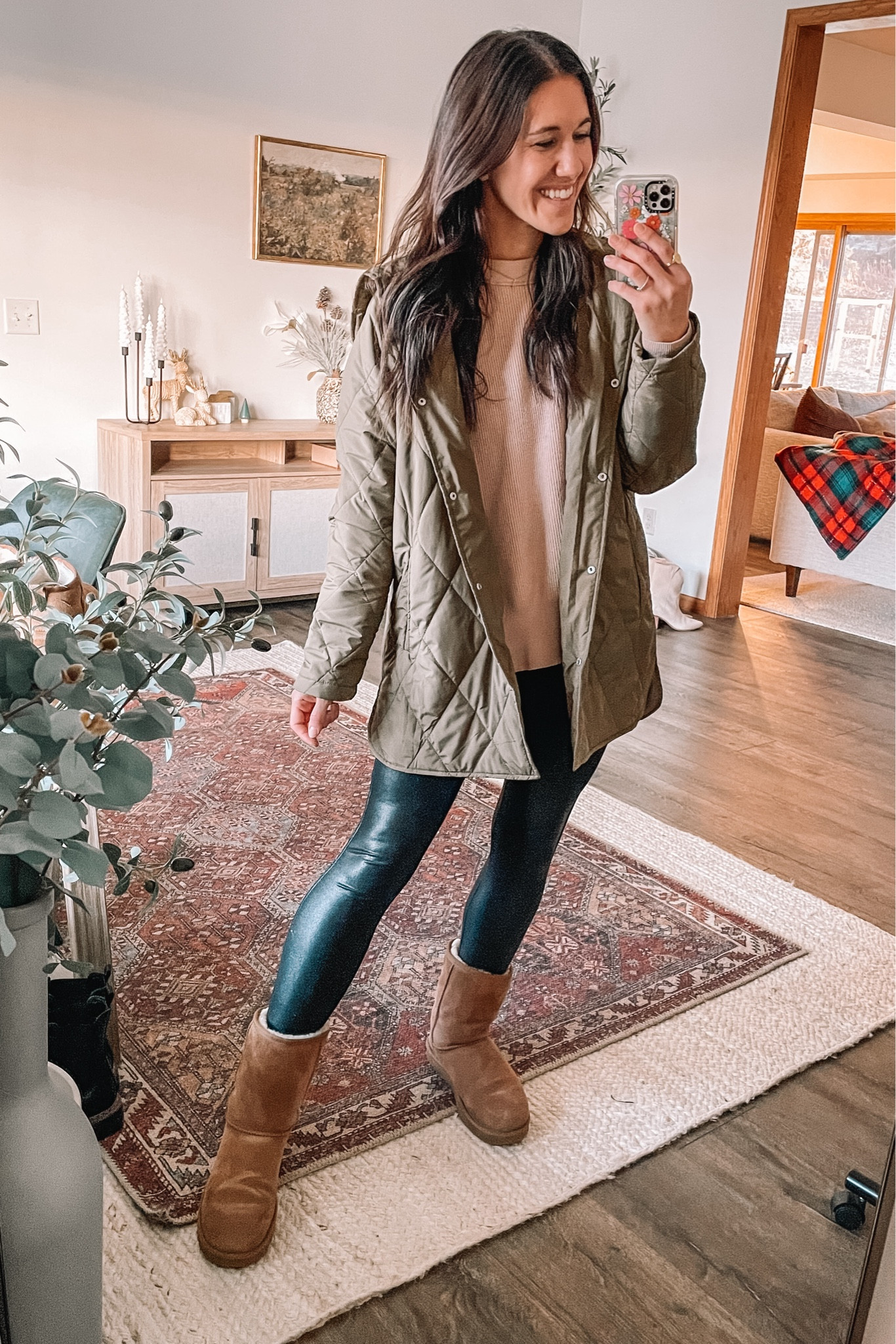 Casual outfit on cyber Monday deals!

Amazon fashion quilted jacket, small
Spanx faux leather leggings look for less, small
Free people oversized sweater look for less , medium
UGG boots, winter boots 

Winter outfits 
Casual outfits 
Winter outfit 
Amazon finds 
Amazon style 
#founditonamazon #ltkseasonal
  

#LTKCyberWeek #LTKfindsunder50 #LTKstyletip