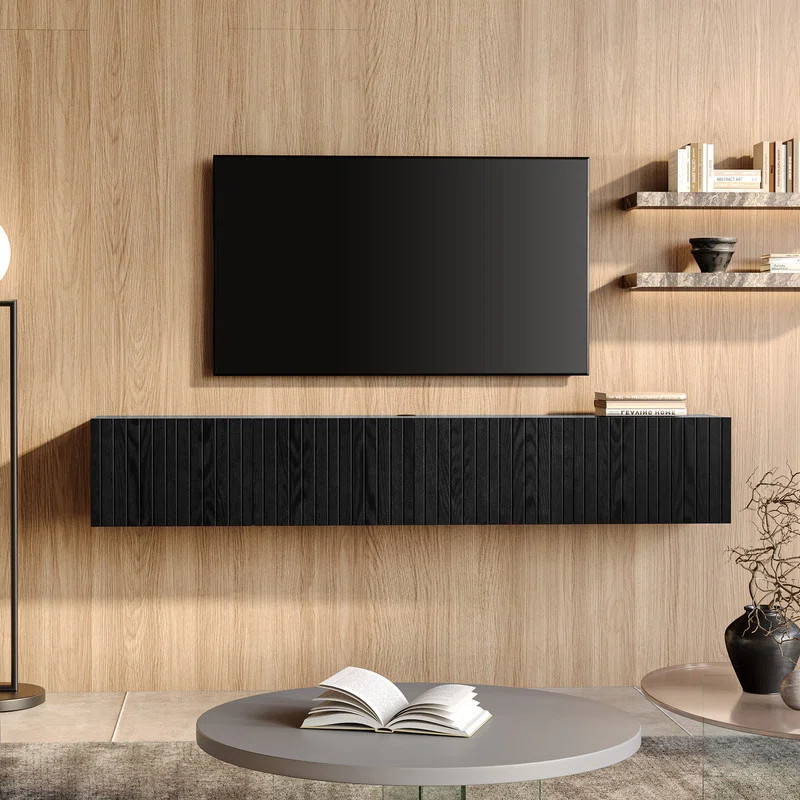 Modern Floating TV Stand up to 90" TV Wall Mount Media Console | Wayfair North America