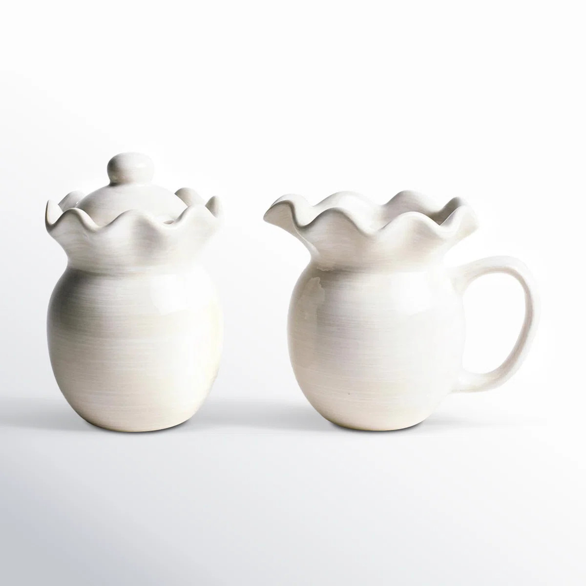 Coton Colors  Signature Ruffle Sugar & Creamer Set | Wayfair | Wayfair North America