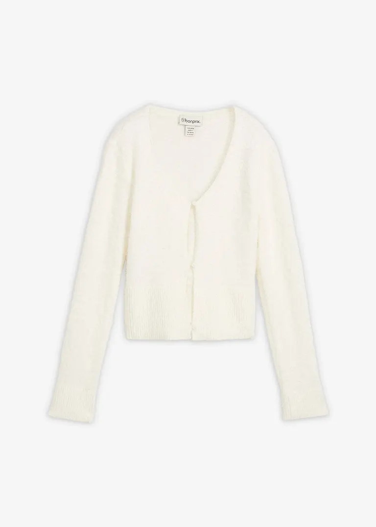 Feinstrickjacke aus Federgarn | Bonprix DE