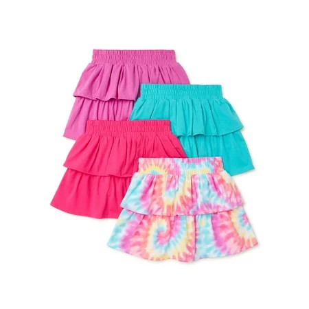 Garanimals Baby Girl & Toddler Girl Skort Multipack 4-Pack Sizes 12M-5T | Walmart (US)