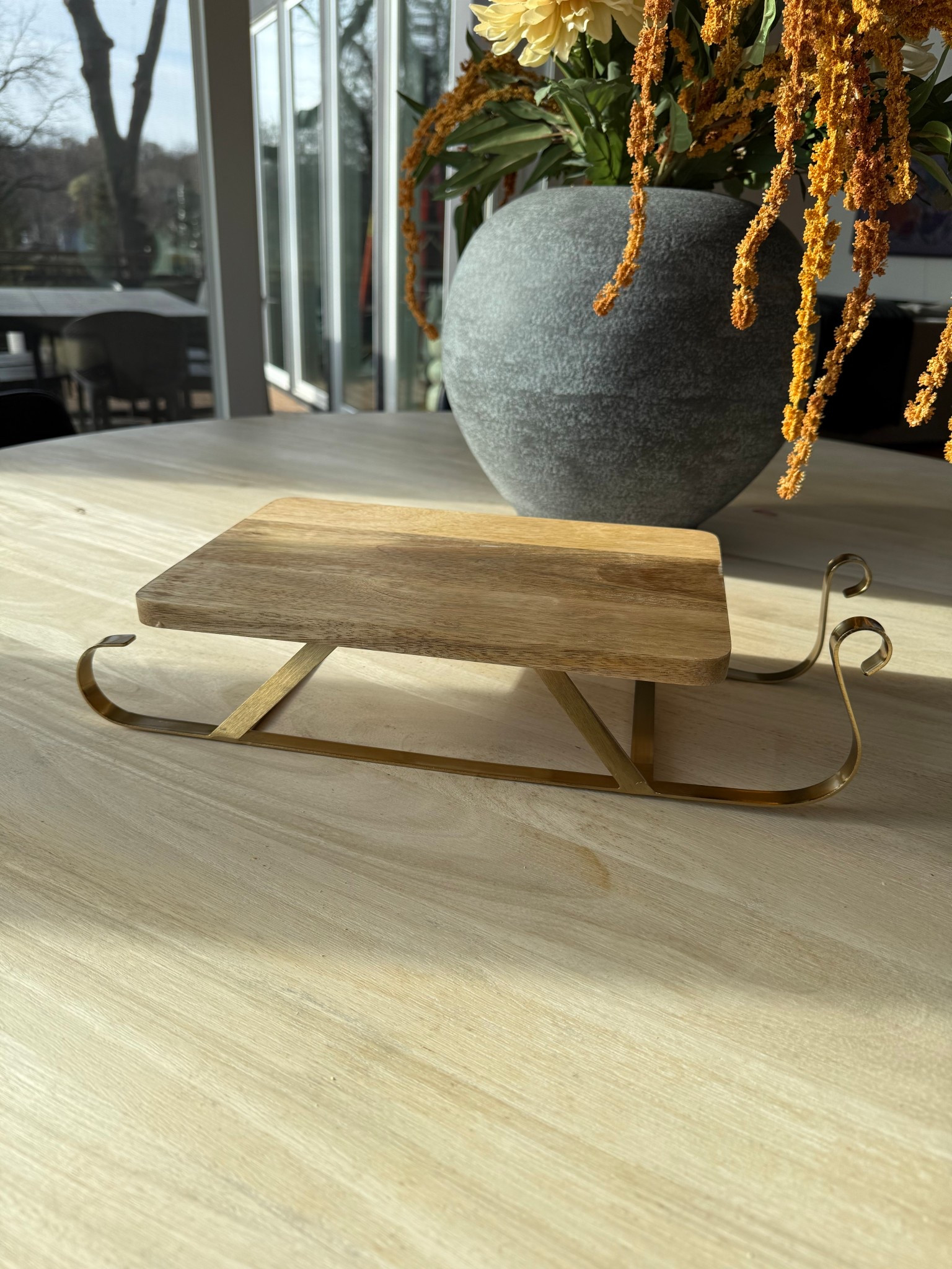 Can’t get over how cute this sleigh tray / board is! Perfect for some holiday charcuterie :) 

#LTKFindsUnder50 #LTKHome #LTKHoliday