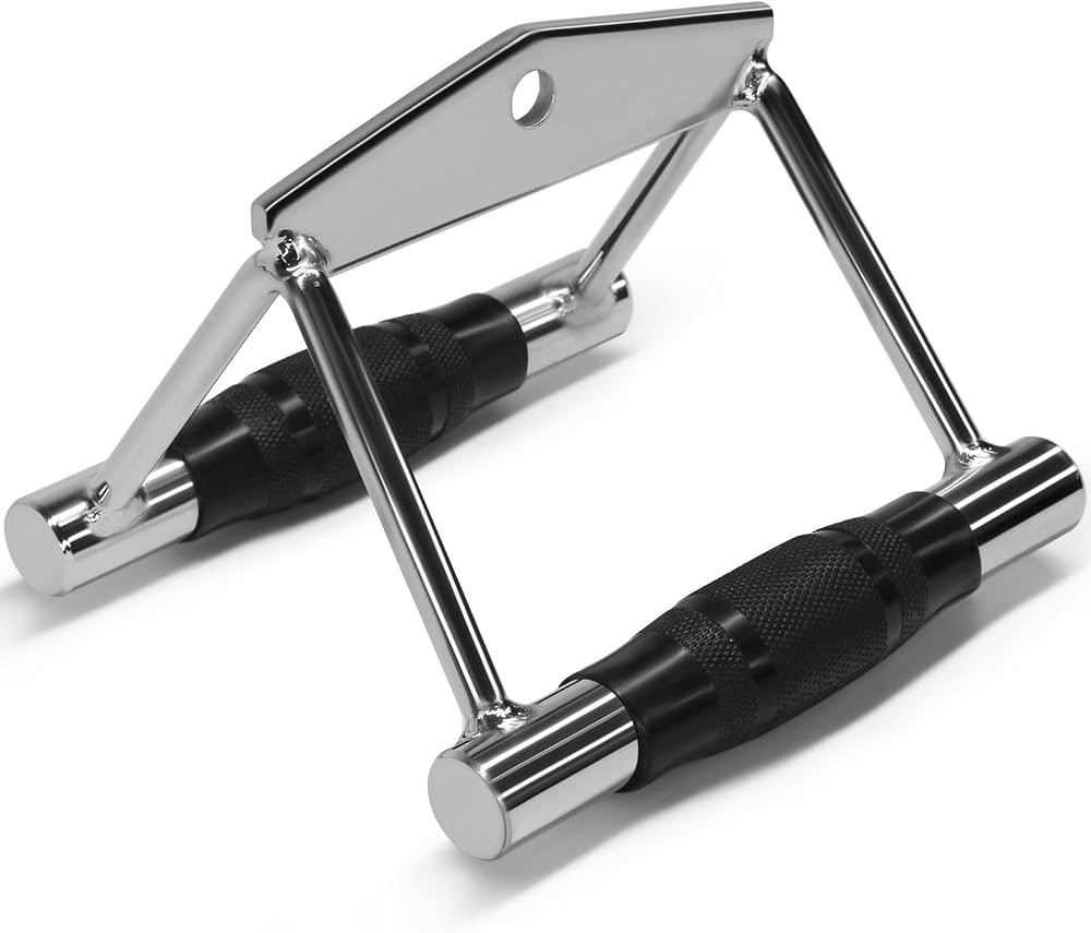 Yes4All Double D Row Handle, Straight Bar 980LBS Cable Machine Accessories Attachment, LAT Pull D... | Amazon (US)