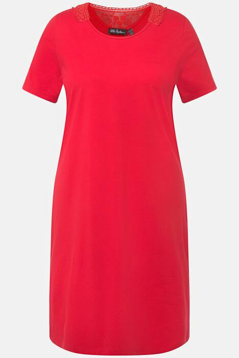 Lace Detail Short Sleeve Nightgown | Nightgowns | Sleepwear | Ulla Popken - US & CA