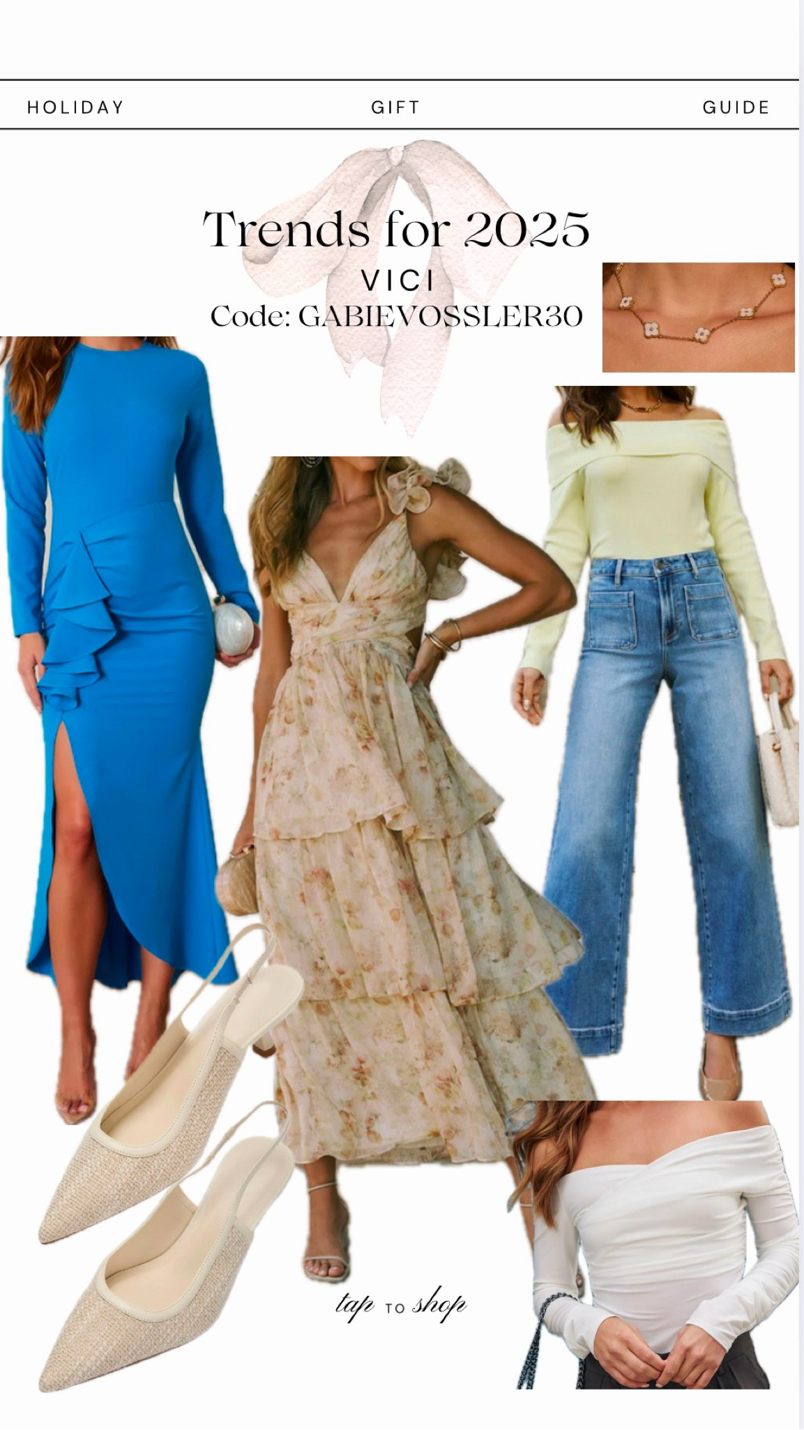 Trends for 2025 from Vici. Use code GABIEVOSSLER30 through the end of this year to save 30%

#LTKFindsUnder100 #LTKSaleAlert #LTKWatchNow