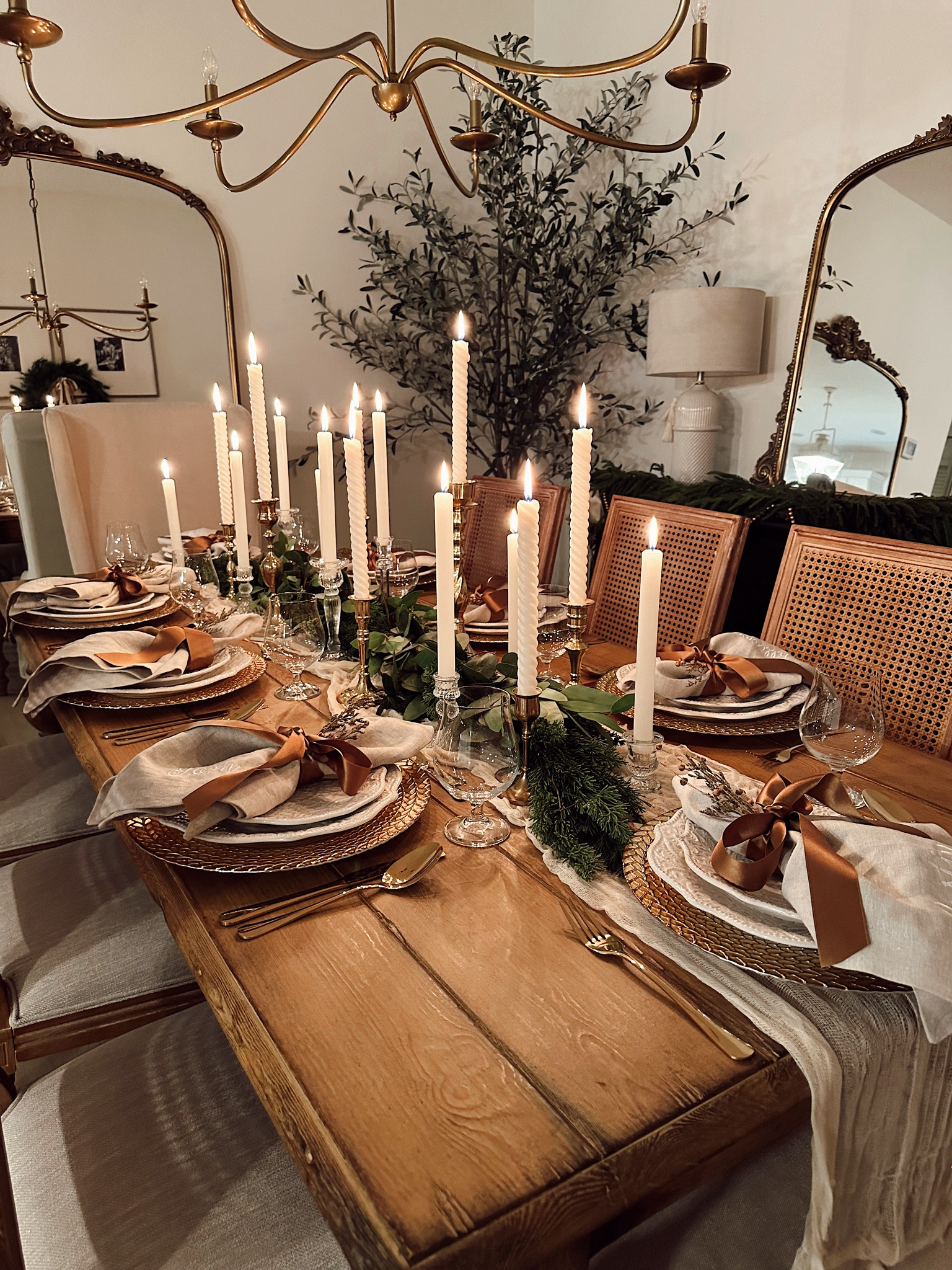 BEST GARLAND EVER here it is layered with a eucalyptus garland as well on my Thanksgiving table. 

#LTKfindsunder100 #LTKhome #LTKHoliday