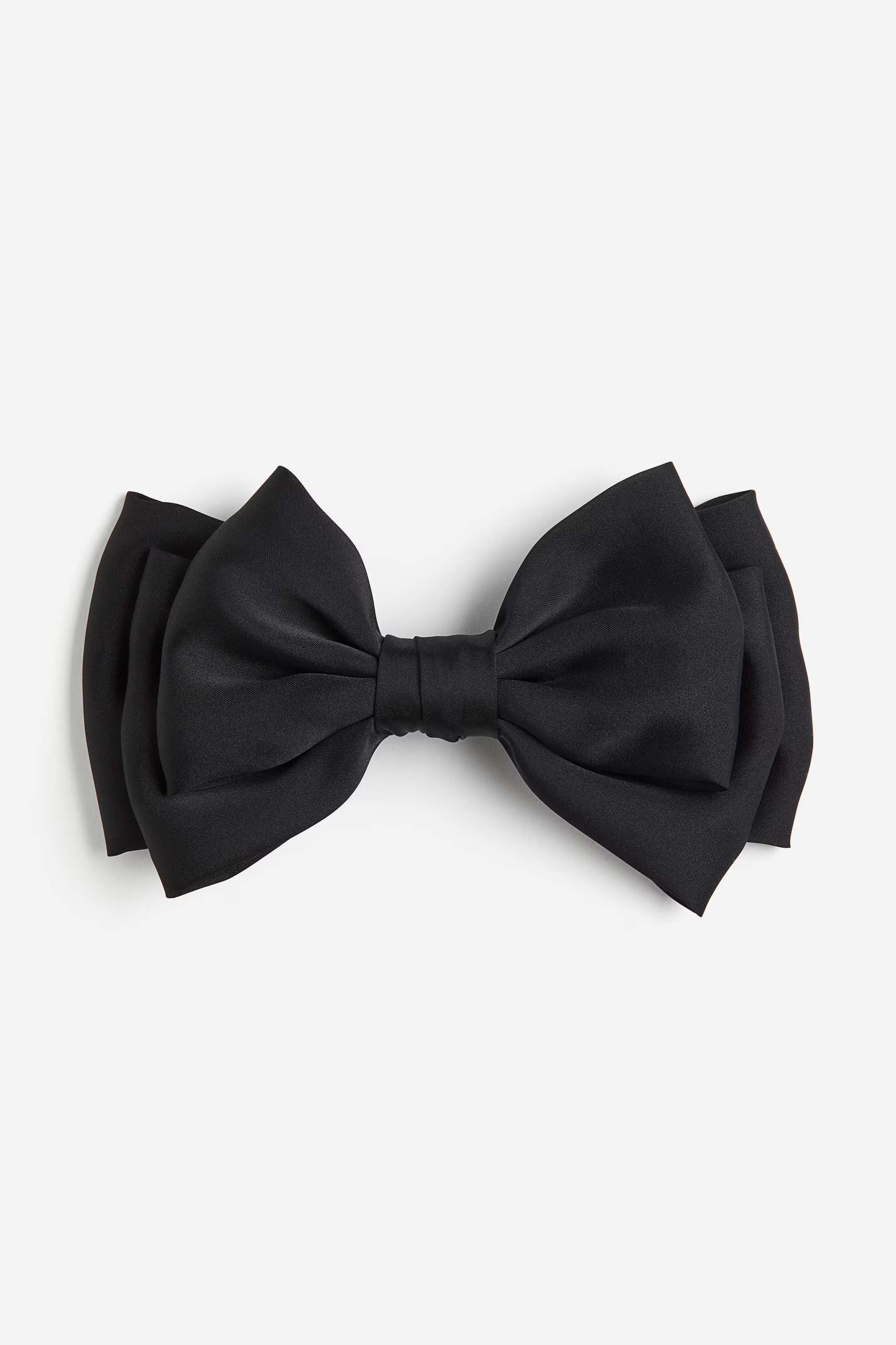 Satin Bow Hair Clip - Black - Ladies | H&M US | H&M (US + CA)