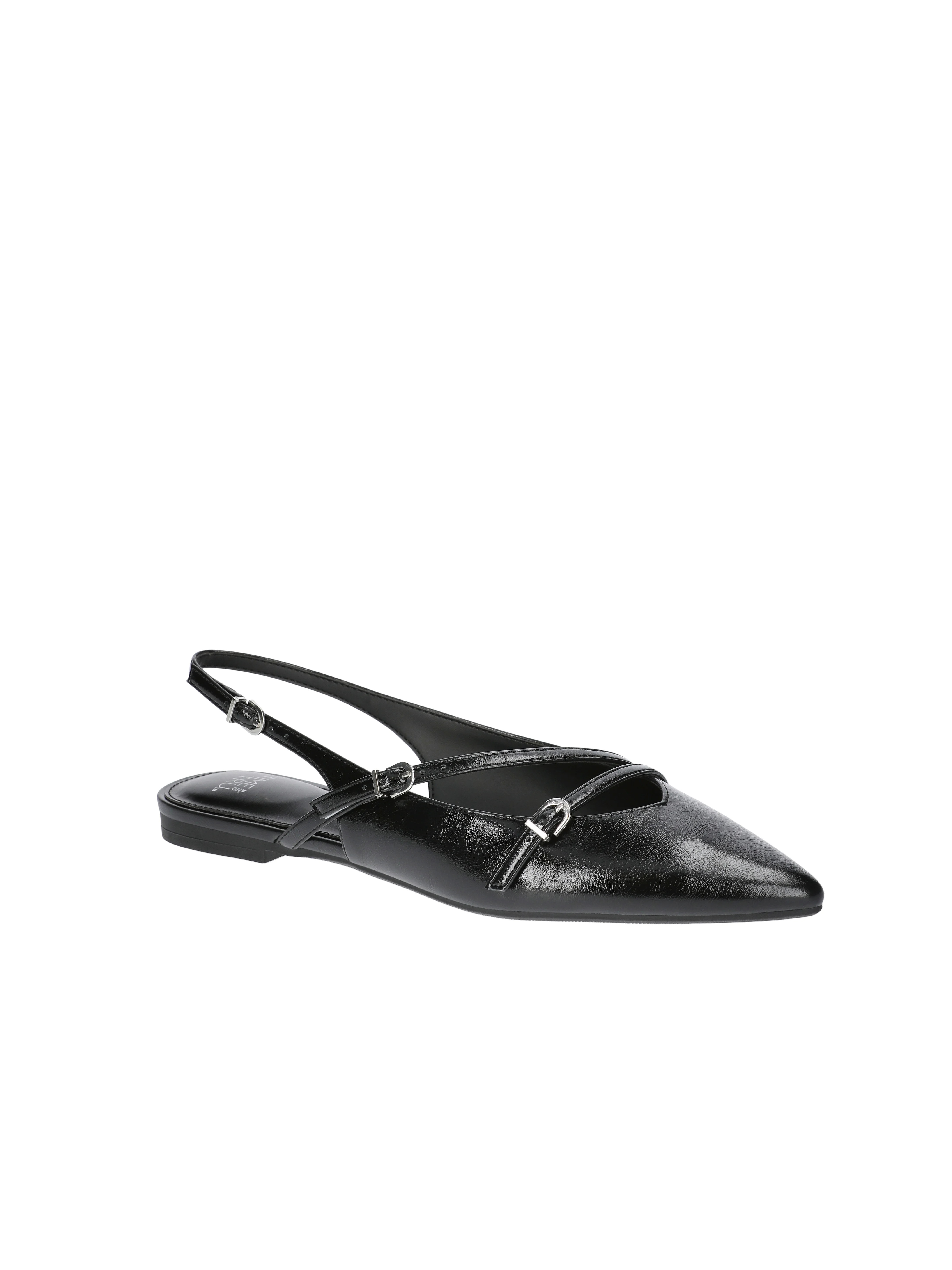 Time and Tru Women's Strappy Sling Back Flats | Walmart (US)