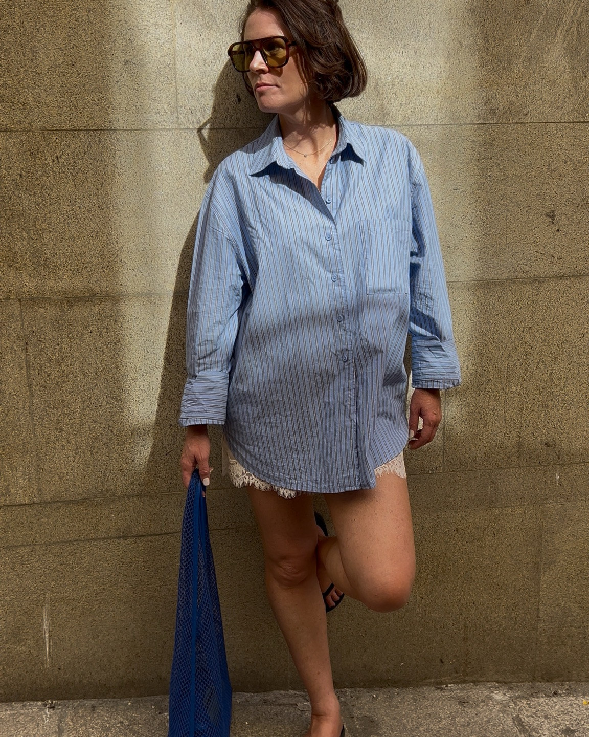 Porto outfits - Day 1

City break outfits, Spring outfits, oversized blue shirt, satin & lace shorts, blue bag, summer in the city

#LTKspring #LTKtravel #LTKstyletip