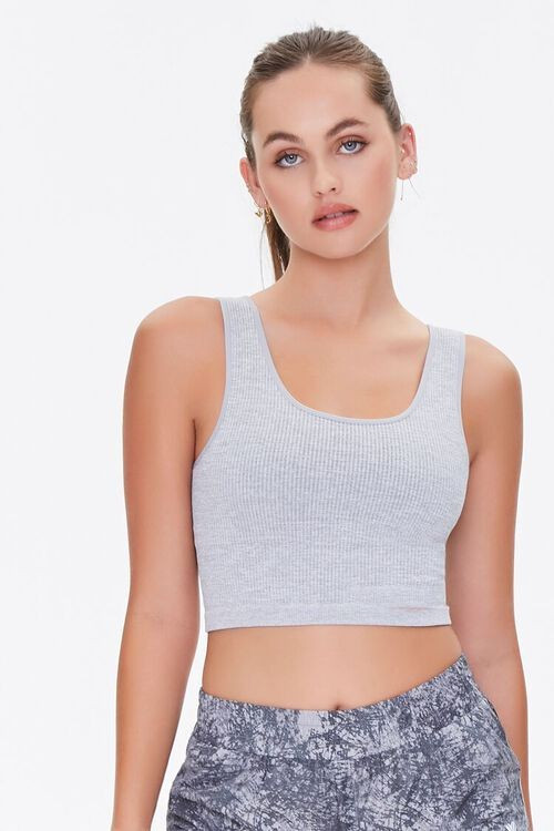 Seamless Heathered Sports Bra | Forever 21 (US)