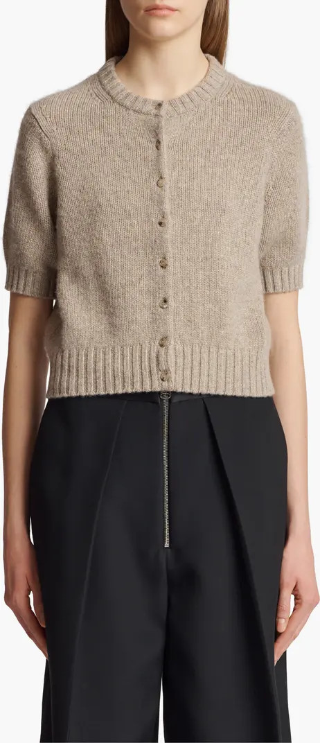 Khaite The Nora Short Sleeve Cashmere Cardigan | Nordstrom | Nordstrom