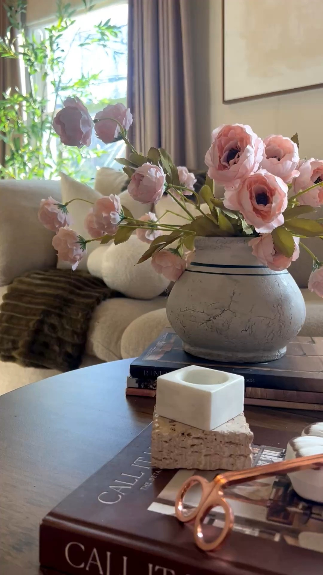 New coffee table setup ✨
Kept it simple with affordable finds from Amazon—flowers, books, and a clean neutral vibe that elevates the whole living room 🤍

#LTKhome #AmazonFinds #CozyLiving #HomeDecorInspo #NeutralHome