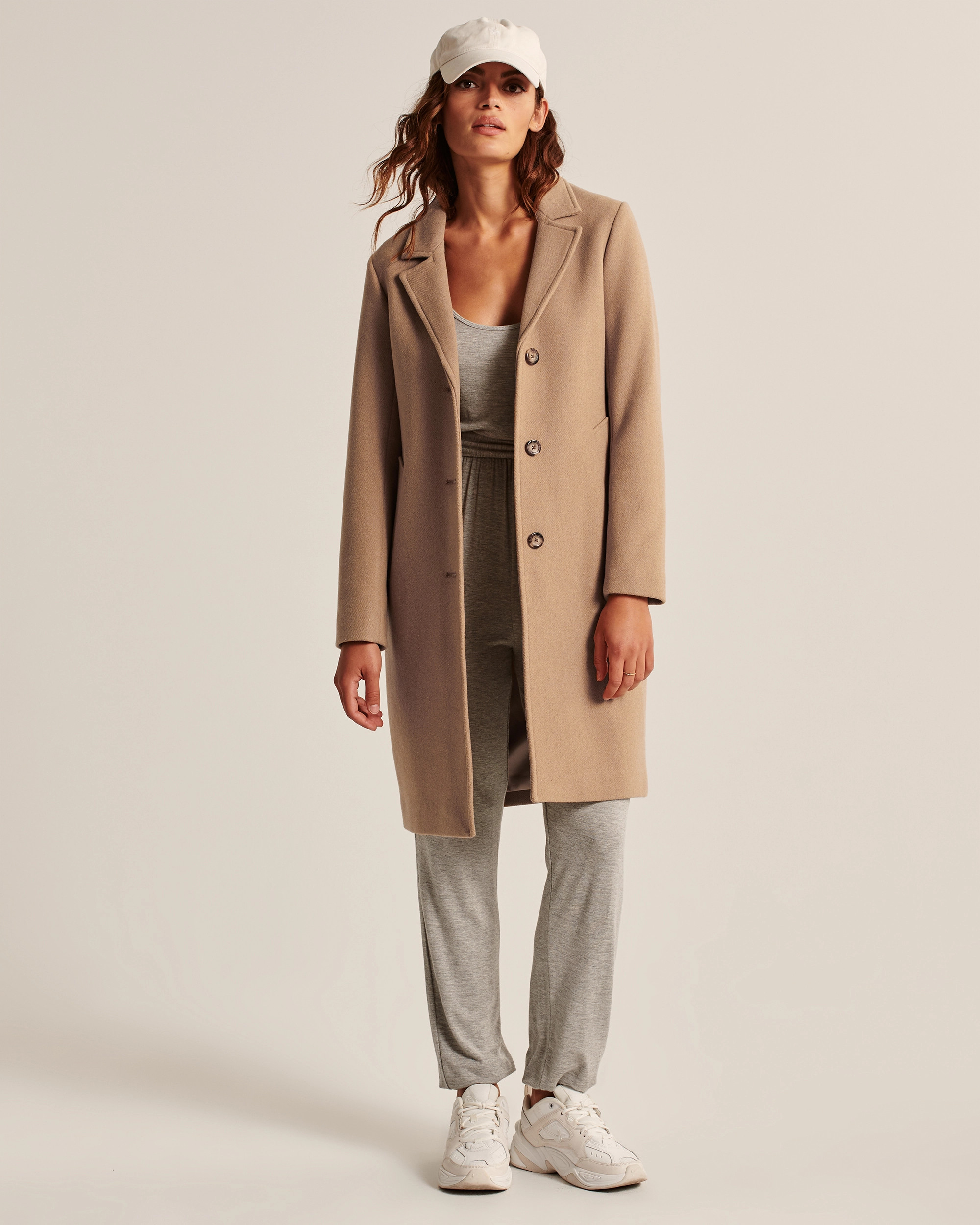 Wool-Blend Dad Coat | Abercrombie & Fitch (US)