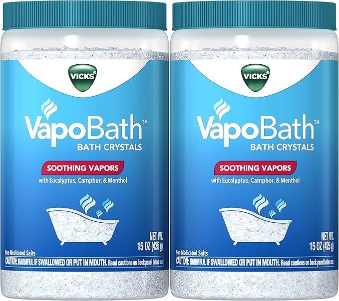 Vicks VapoBath, Bath Crystals, Bath Bomb, Non-Medicated Bath Salts, Soothing Vicks Vapors Steam A... | Amazon (US)