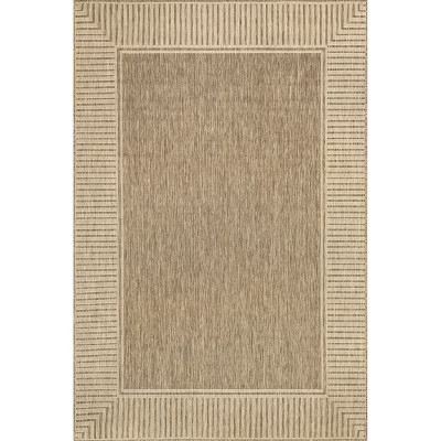 Nuloom Asha Striped Border Stain Resistant High Traffic Outdoor Area Rug | Target