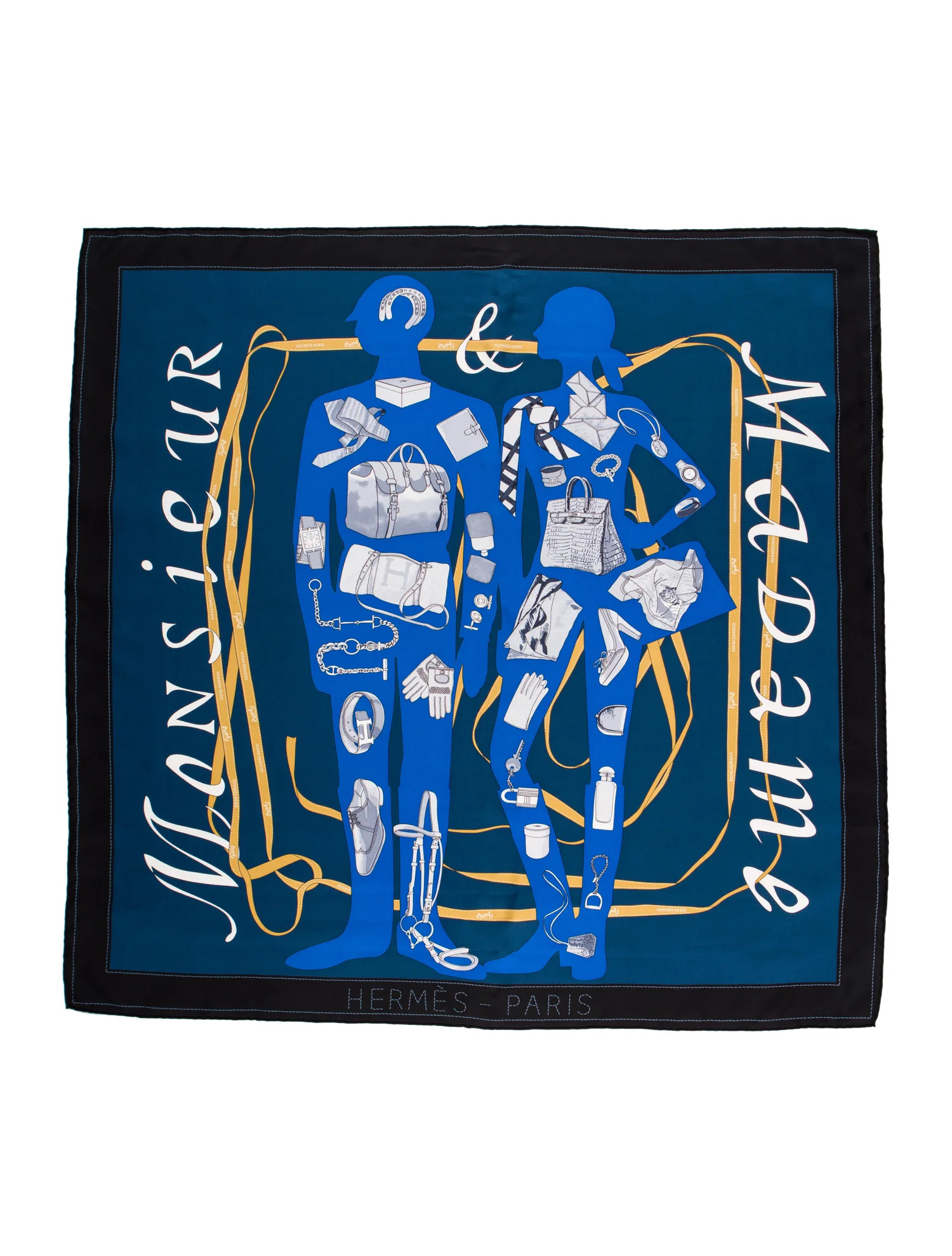 Monsieur et Madame Silk Scarf | The RealReal