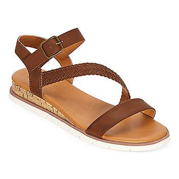 a.n.a Womens University Ankle Strap Flat Sandals | JCPenney