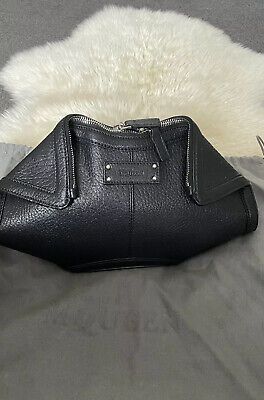 Alexander McQueen De Manta Black Clutch Bag 100% Authentic Excellent Condition  | eBay | eBay CA