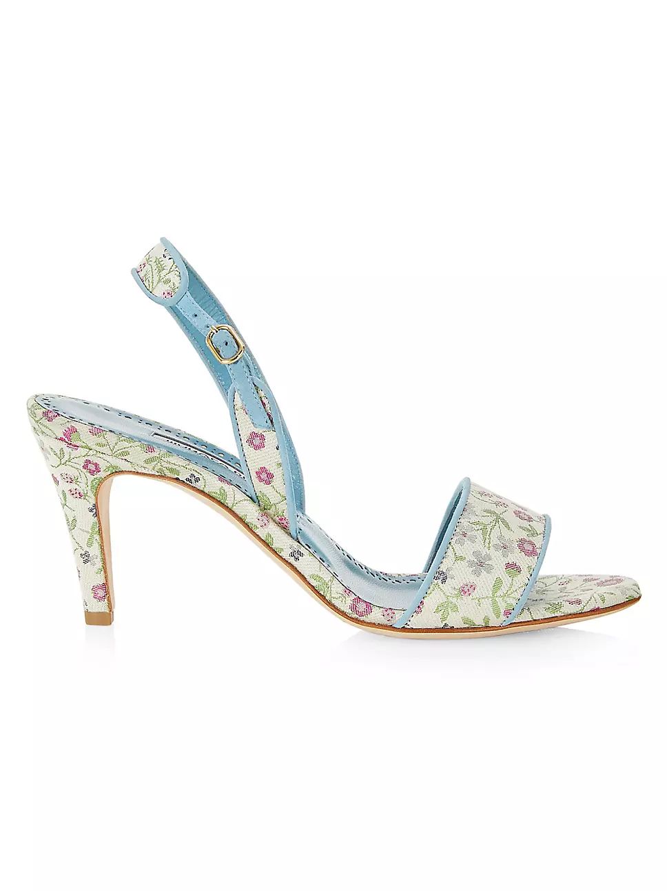 Escrupula 70MM Floral Sandals | Saks Fifth Avenue
