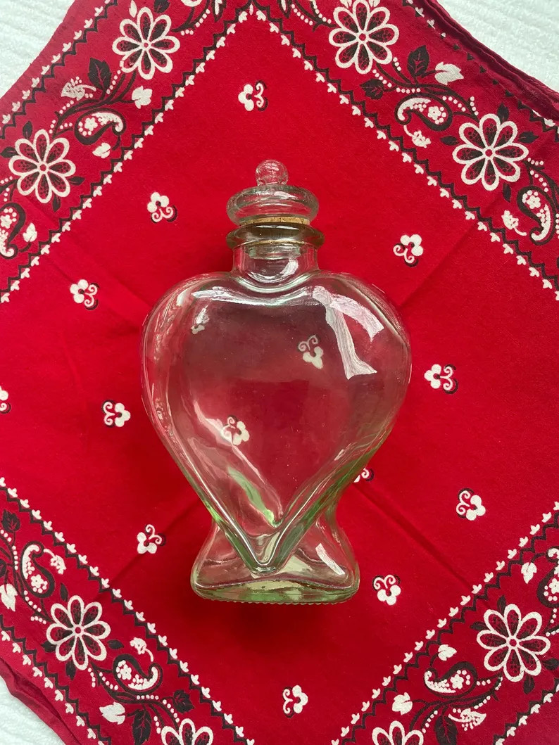 Glass Love Potion Bottle With Stopper - Etsy | Etsy (US)