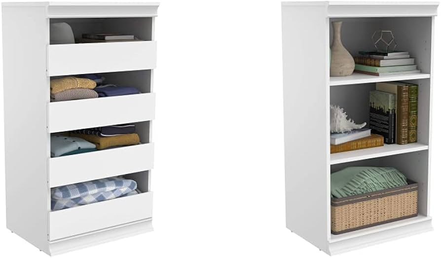 ClosetMaid Modular Storage Unit Bundle with Drawers and Shelves, White | Amazon (US)