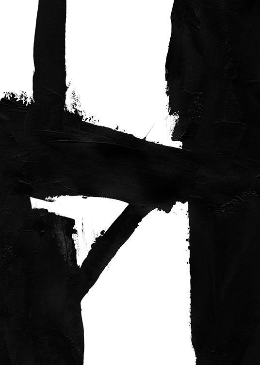 Monochrome Structures No2 Poster | Desenio