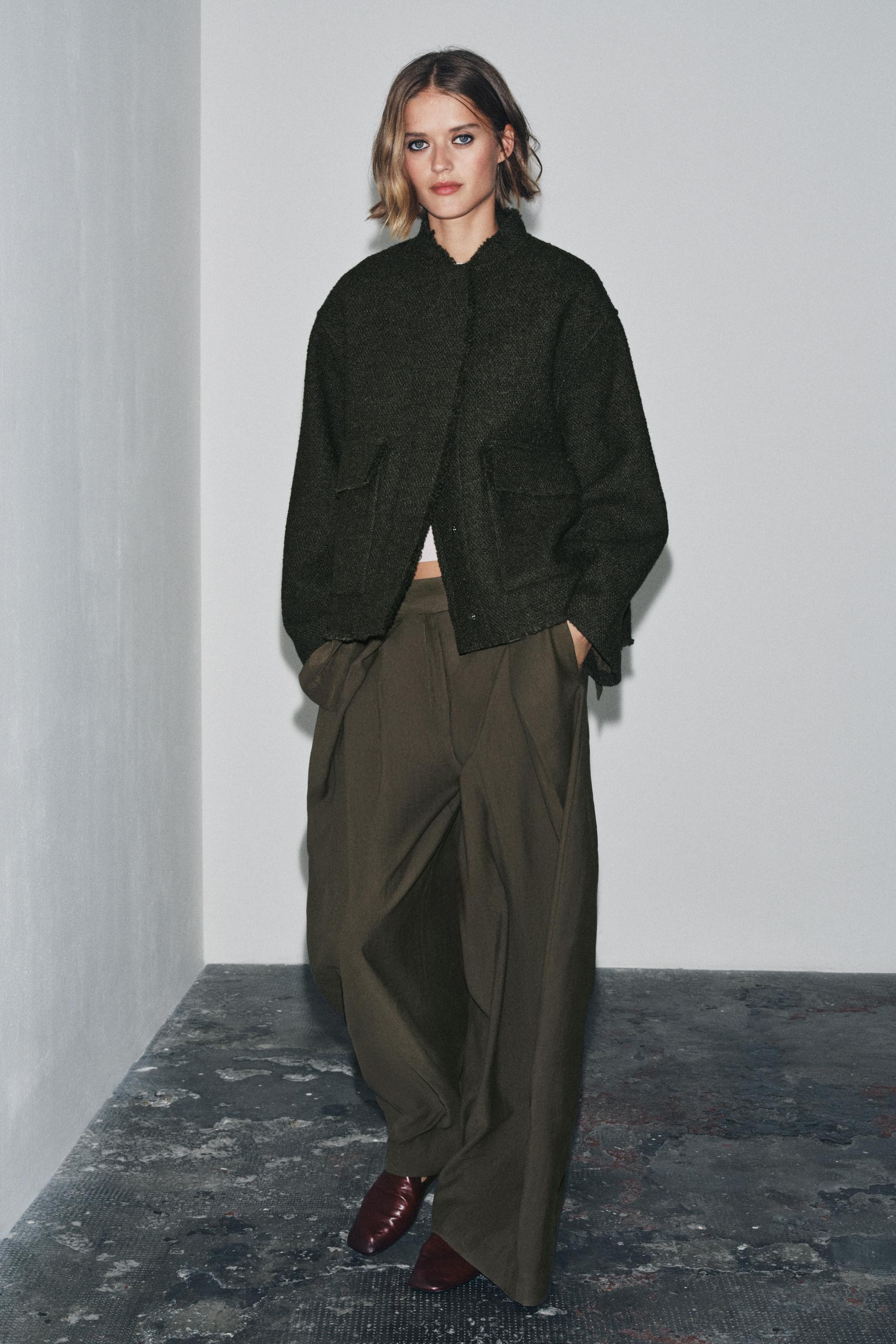 TEXTURED WOOL BLEND JACKET ZW COLLECTION | Zara AU