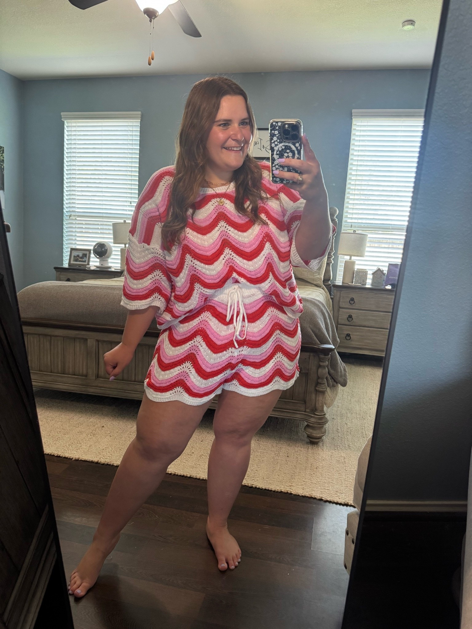 Wearing an xxl in this SHEIN cover up set. It’s the perfect summer color combo! 🤩 I’m 5’1 and a size 16 so this is my true size. Perfect for a summer beach trip!

#LTKootd #LTKPlusSize #LTKMidsize