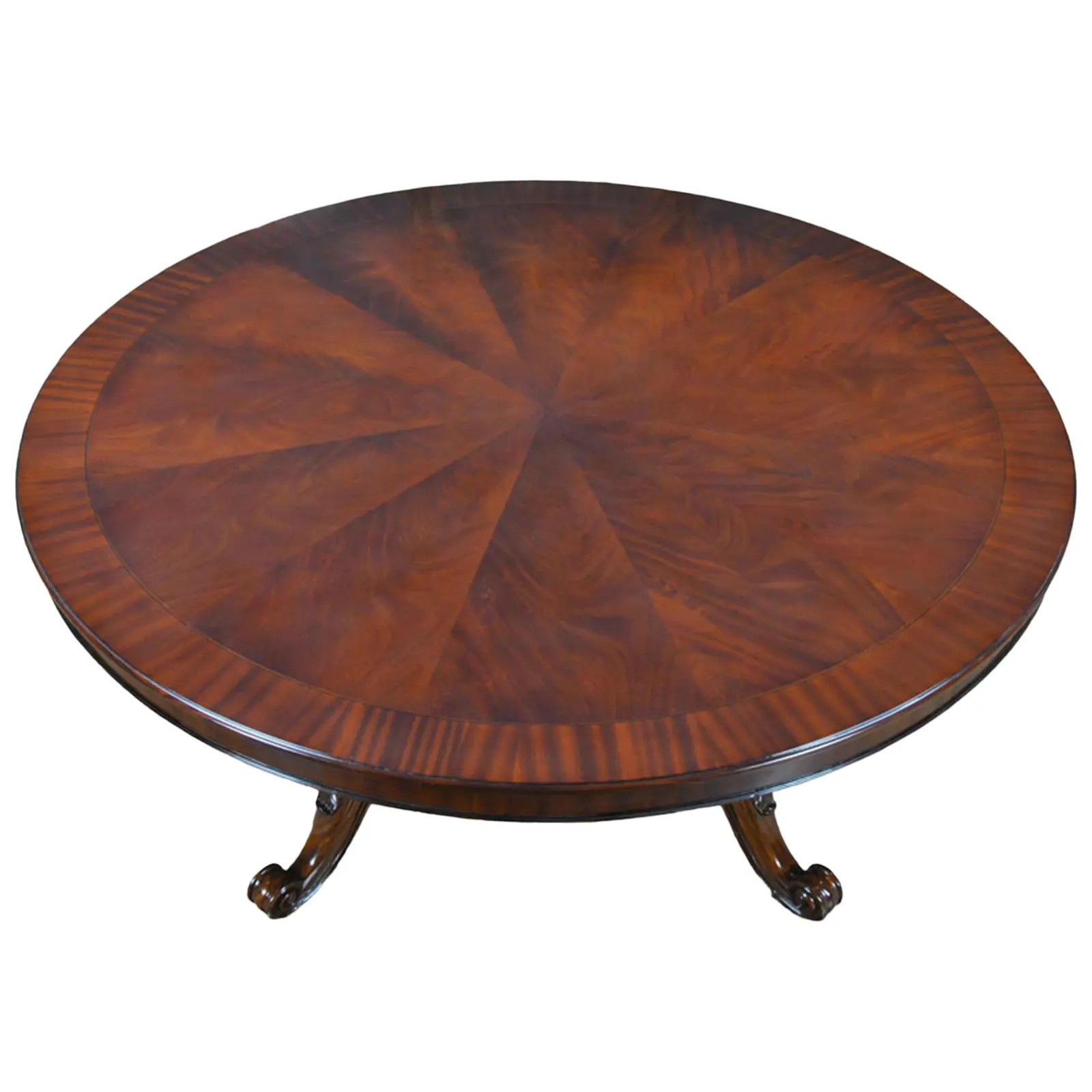 Traditional 72 Inch Round Dining Table | Chairish