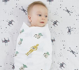 <i>Star Wars™</i> Organic Muslin Swaddle Set | Pottery Barn Kids