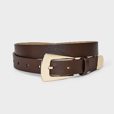 Elongated Buckle with Harness Belt - A New Day™ Brown S | Target