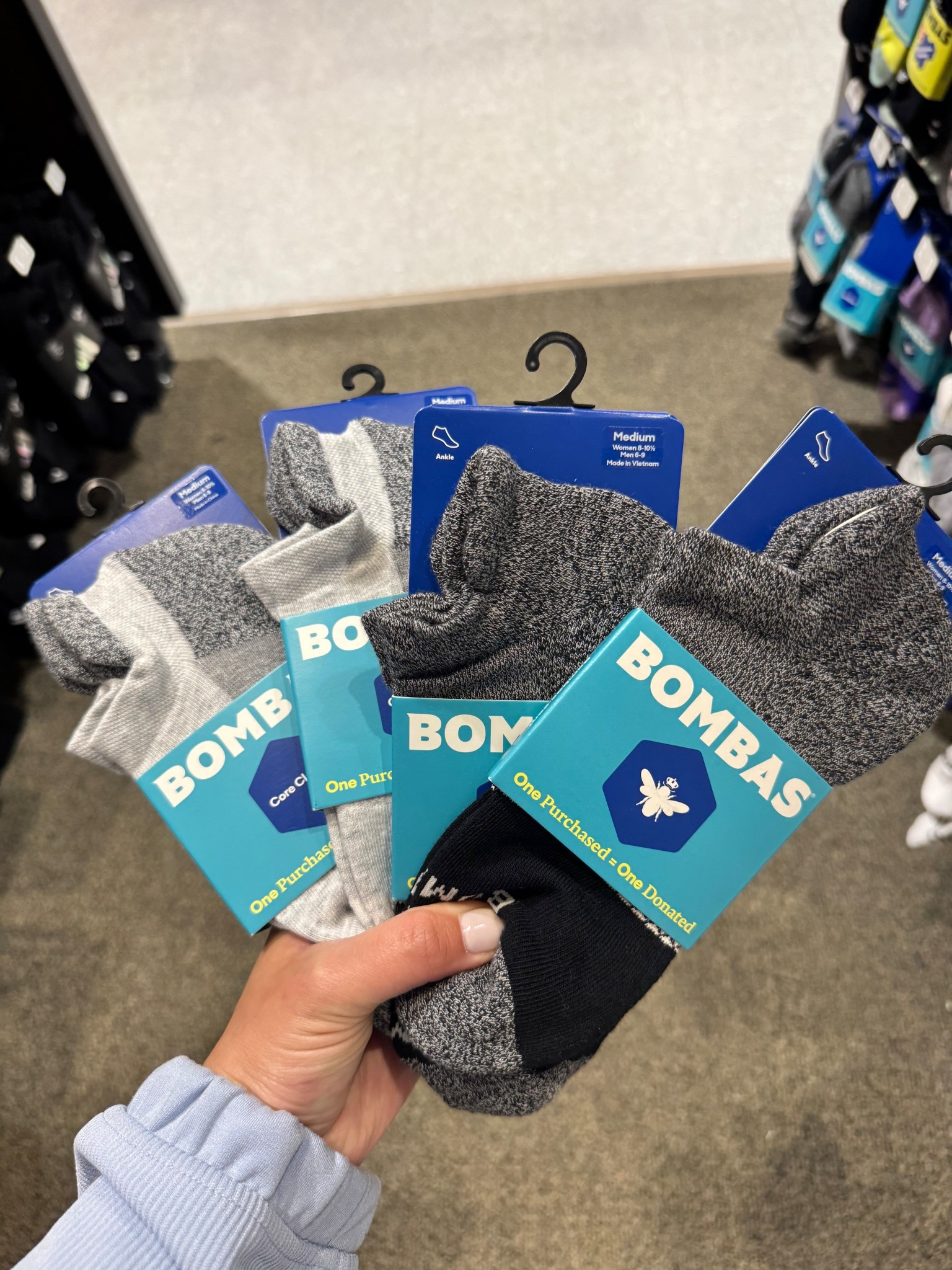 My favorite socks! For each sock you purchase Bombas donates one to someone in need. #mothersday #socks

#LTKActive #LTKFindsUnder50 #LTKGiftGuide