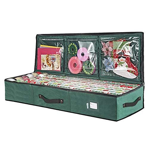 Primode Wrapping Paper Storage Container | Gift Wrap Organizer Under Bed | 41”x14”x6” | Box... | Amazon (US)