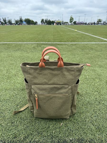 Loving this canvas + leather backpack for travel, kids, summer. Gretch recently took it to her son’s lacrosse tournament and it went from the field to the beach perfectly. Has several internal pockets to keep you organized and hold wallet, keys, phone, water, sunscreen- you name it. 

#LTKTravel #LTKHome #LTKOver40