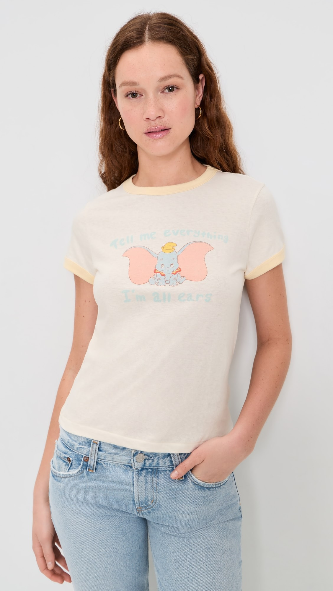 60s Slim Ringer Dumbo Tee | Shopbop