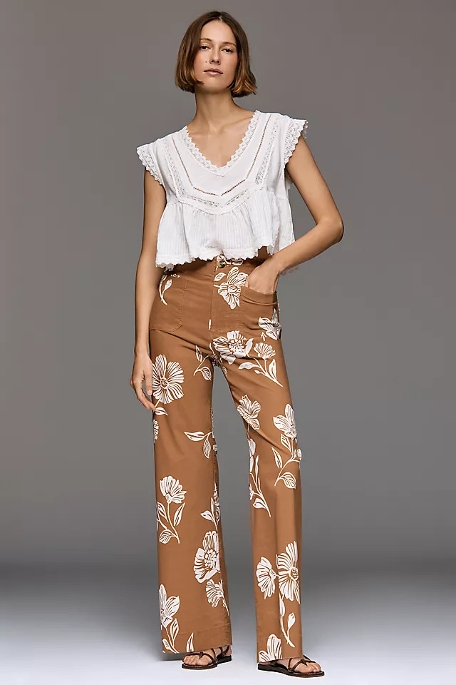 Colette Full-Length High-Rise Wide-Leg Pants by Maeve | Anthropologie (US)