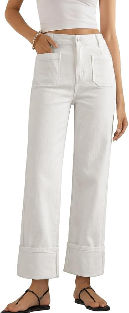 EVALESS Women's High Waisted Wide Leg Jeans | Amazon (US)