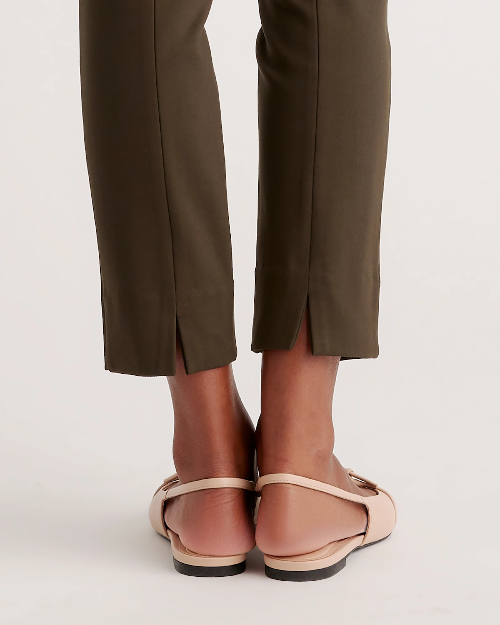 Ultra-Stretch Ponte Pintuck Ankle Pants | Quince