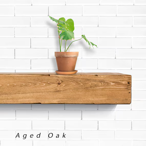 Fireplace Mantel Rustic Shelf Floating Mantel | Etsy | Etsy (US)