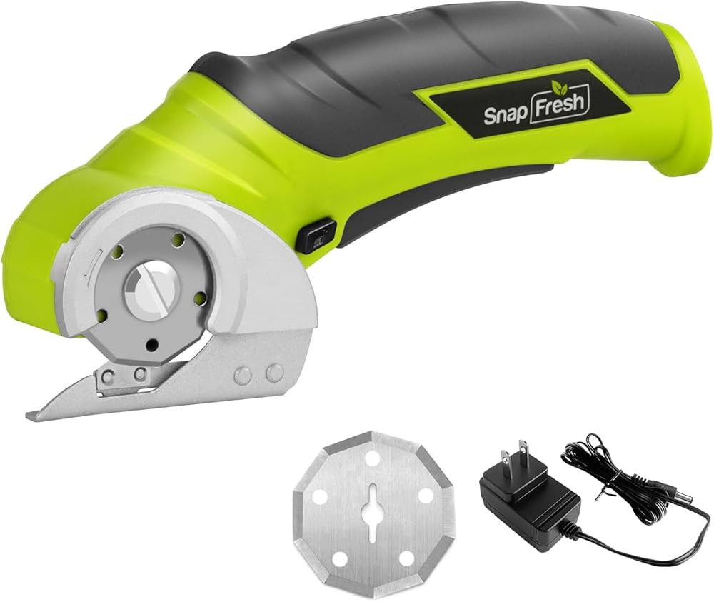 SnapFresh Cordless Electric Scissors, 4V Electric Mini Cutter, Carpet & Cardboard Cutter Tool wit... | Amazon (US)